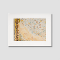 Framed abstract art print with a white border on a light gray background